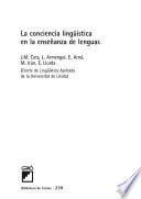 libro La Conciencia Lingüística En La Enseñanza De Lenguas